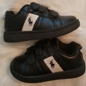 👟 Polo Ralph Lauren Three Strap Velcro Sneakers 🛍 Size 7½ Toddler Big Boys